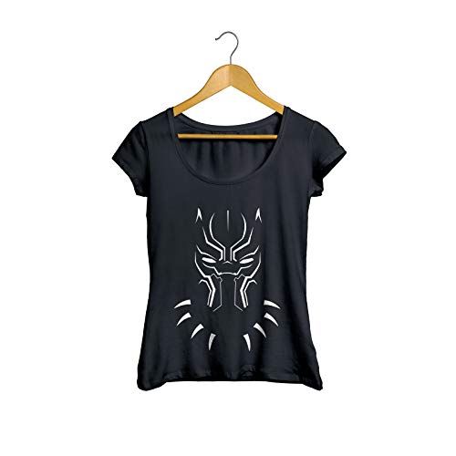 Camiseta Baby Look Pantera Negra feminino preto Tamanho:GG