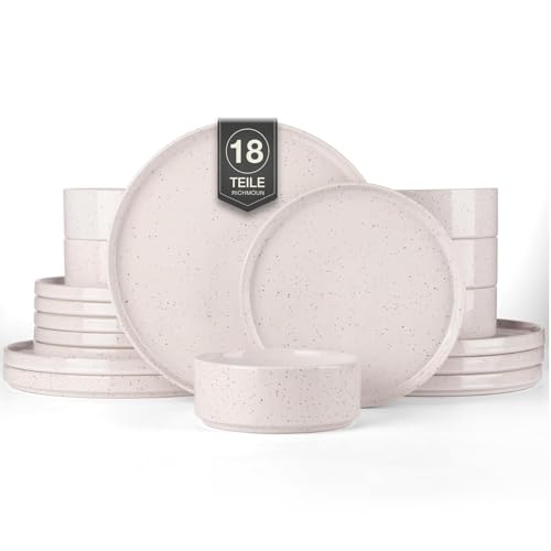 Richmount Nebula Geschirrset 6 Personen, 18-teiliges Teller Set und...