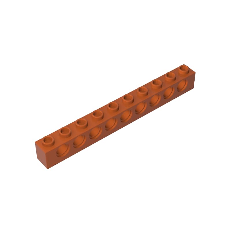 XYEIUGO 2730 Technology Brick Technic Brick 1x10 [9 Holes], 10 PCS — image 1