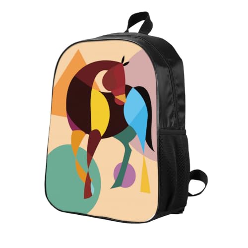 Horse Backpack 17 inch Cartoon Horse Backpack Large Capacity2