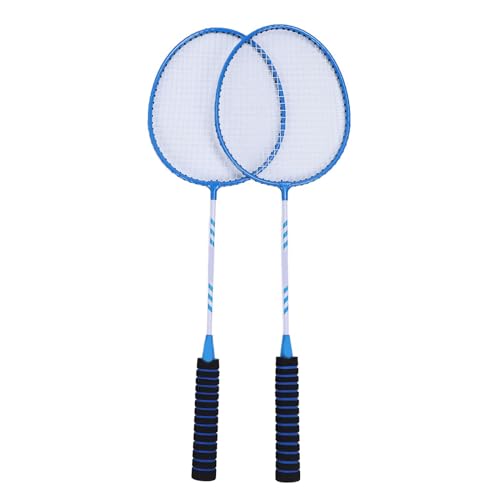 Bamjour Juego de Bádminton, 2 Raquetas de Bádminton para Adultos y Adolescentes, Juego de Raquetas de Antideslizantes de Aleación de Hierro, de con Volantes de Nailon, Bolsa de Transporte, de para
