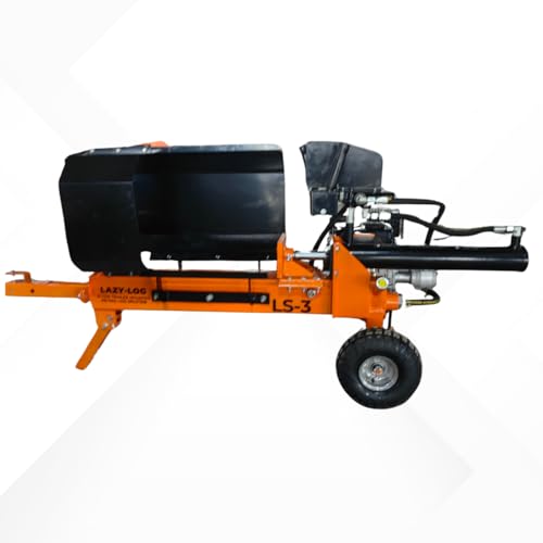 Lazy-Log Hydraulic Log Splitter 12 Ton Heavy Duty Trailer Mounted - 212cc / 7HP Engine - Perfect For Residential & Commercial Firewood Splitting Applications Up to 510mm Log Length and 205mm Diameter