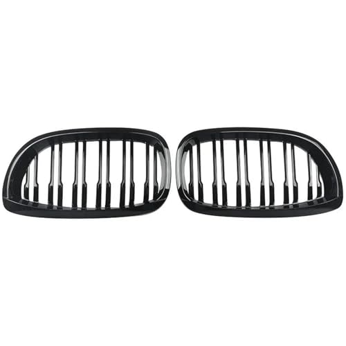 Calandre de rein double latte noir brillant pour esthétique haut de gamme BMW E46 LCI