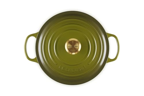 Image of Le Creuset Enameled Cast Iron Signature Deep Round Oven, 6.5 qt., Olive