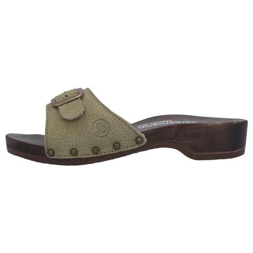 Berkemann Damskie buty drewniane Hamburg, zielony, 37 eu