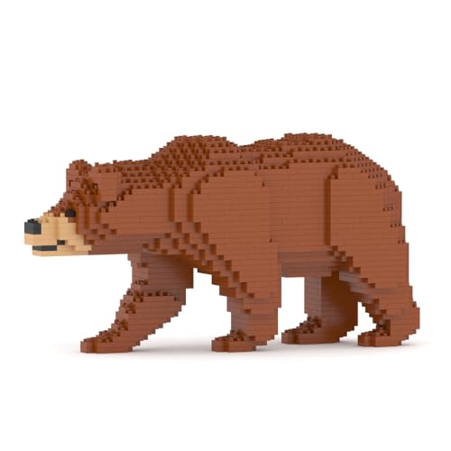 JEKCA Brown Bear 01S | Animal Plastic Building Blocks | Age 14+