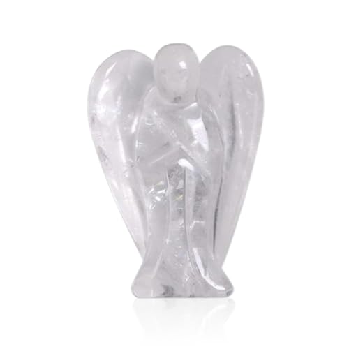 Cyrank Figura del ángel de la guardiana, Figuras de Cristal de ángel de Bolsillo curación decoración de Cristal curación Estatua decoración de Escritorio para la decoración de la Oficina del hogar