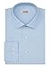 Kenneth Cole Unlisted Men's Dress Shirt Slim Fit Solid, Cadet Blue, 17