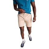 Chubbies Chino Shorts Men 7 Inch - Mens Shorts Casual with Elastic Waistband, Side and Back Pockets, Stretch Cotton Blend (Khaki, Medium)