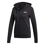 Durchgehender Reißverschluss adidas Damen Essentials Solid Full Zip Sweatshirt, Schwarz (Black Dp2414), S
