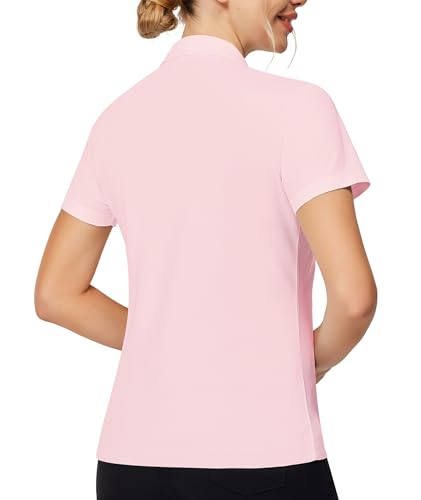 Image of Casei Womens Shorts Sleeve Polo Golf Shirts Quick Dry UPF 50+ Tennis Pickleball Top Collared Casual Work Athletic Shirts
