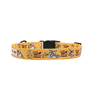 Tom and Jerry X Mutt of Course Yellow Mellow Cat and Puppy Collar Belts - 8.5 to 11