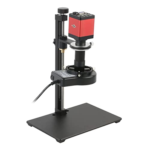 顕微鏡観察 14mp 1080p産業用電子デジタルビデオ顕微鏡カメラ100Xレンズ(E 120X Lens set,Red)