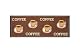 Küchenläufer Andiamo Coffee Kurzflor Teppich für die Küche 67 x 180 cm