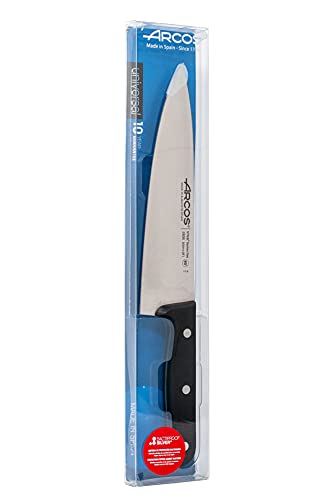 Arcos Chef Knife 8 Inch Stainless Steel. Cooking Knife To Cut Meat, Fish, Poultry, Fruit And Vegetables. Ergonomic Polyoxymethylene Handle And 200Mm Blade. Series Universal. Color Black #TOP5