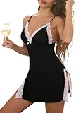 Occasion: Lingerie en dentelle pour femme, lingerie de mariée, lingerie rouge, nuisettes, nuisette en dentelle, robe nuisette, lingerie transparente, mini-nuisette, idéale pour une séance photo boudior, une nuit de noces, une lune de miel, un anniversaire, la Saint-Valentin, une soirée lingerie et toute autre soirée spéciale.