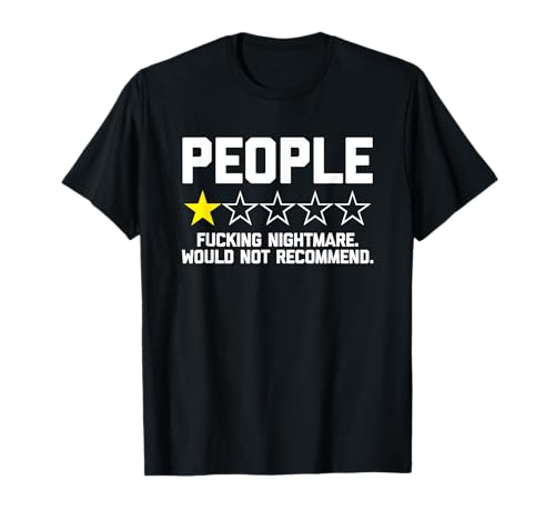 Photo de People One-Star Review - Dire drôle Sarcastique Introverti T-Shirt