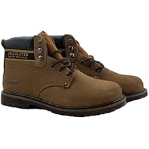 LABO Mens Genuine Leather Work Boot513 BROWN-11