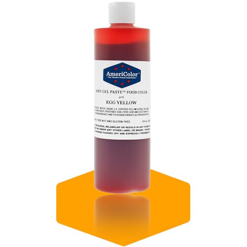 EGG YELLOW 13.5 Ounce Soft Gel Paste Food Color