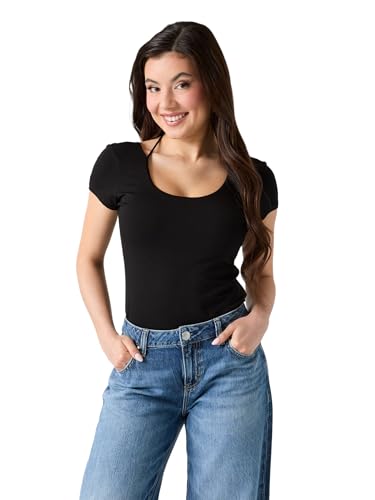 Haut extensible col rond ne serre pas haut moulant thermique doux