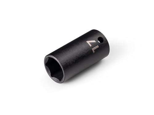 Image of TEKTON 3 /8 Inch Drive x 17 mm Semi-Deep 6-Point Impact Socket | SID14117