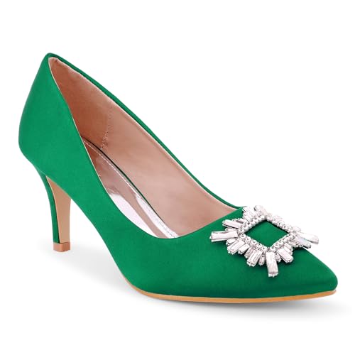 Image of Lino Perros Womens Lino Perros Crystal Broach Pumps Heeled Sandal