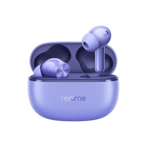 Image of realme Buds T200 Lite Bluetooth in Ear Earbuds,4 Mic, AI ENC for Calls,48 Hours Total Playback with Fast Charging and Low Latency Gaming TWS, Google Fast Pair, with mic - (Purple)