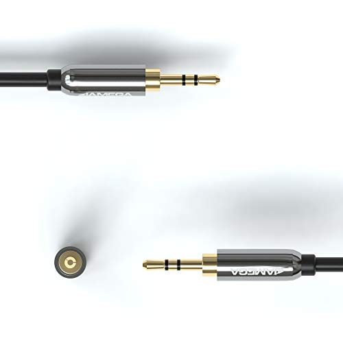 JAMEGA - Cinch auf Klinke Adapter | Aux zu Cinch 3.5mm Klinke auf 2 RCA Cinch Buchse Audio Stereo Klinkenadapter vergoldete Kontakt aus Metall