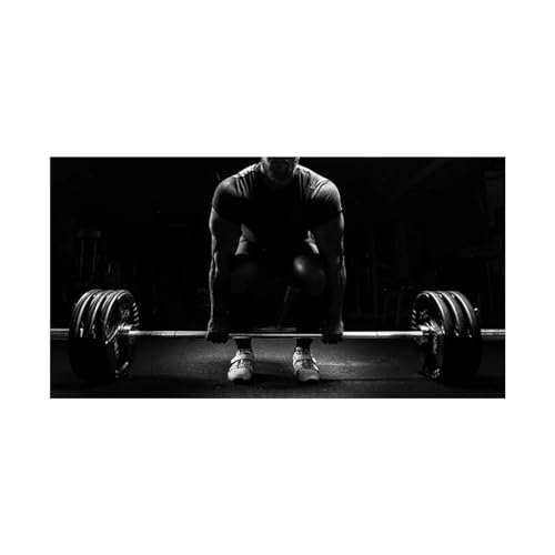 Affiche de musculation personnages masculins impression sur toile 40x80