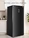 BLACK+DECKER 21.2 Cu. Ft. Convertible Freezer Refrigerator, Upright Freezer with Glass Shelves, Reversible Door, ENERGY STAR rated, Frost Free, BUC2120MB, Black