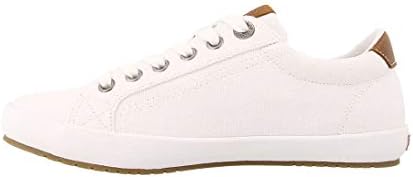 Taos New Footwear Women's Star Burst Sneaker White/Tan 8.5 | Image 1