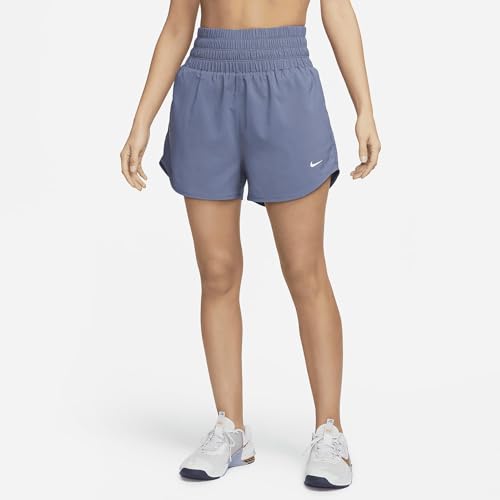 Nike-One-Womens-Dri-FIT-Ultra-High-Waisted-3-Brief-Lined-Shorts-Diffused-Blue-DX6642-491-Size-Small