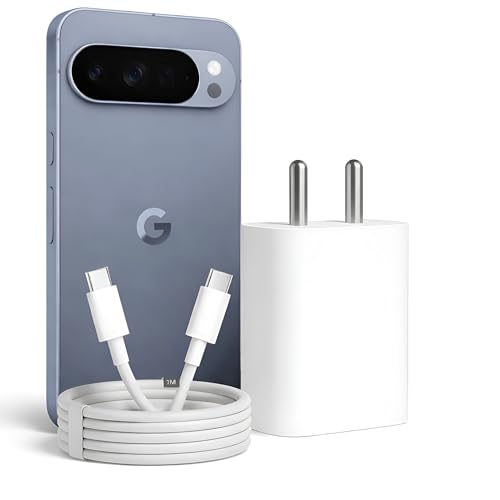 Image of 30W C-Type Rapid Charging Adapter with 1M Type C to Type C Cable Compatible with Google Pixel 10 /10 Pro /10 Pro XL /9a /9pro XL /9 Pro /8 /3a /3a lite /Tablet | 30 W Other USB C Devices Quick Charge, White