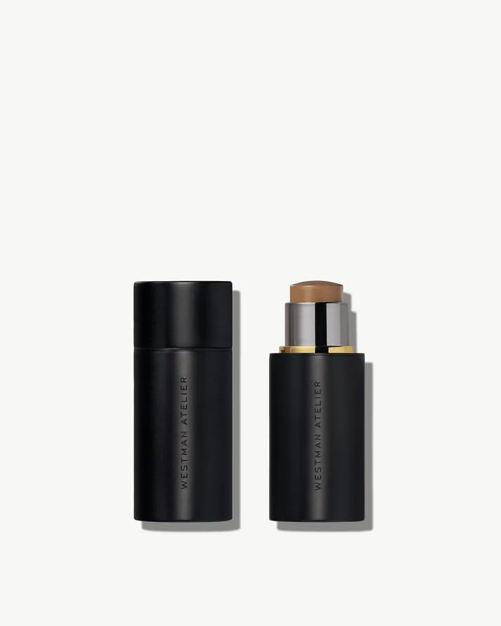 Westmans Ateliers Face Trace Cream Contour Stick, Biscuit Cool Beige Coffee, Natural Finish, 0.09 oz