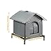 Baoblaze Outdoor Cat House Pet House Waterproof Windproof Weatherproof Cat Tent Pet Supplies for Winter Patio Community Porch Backyard, XL