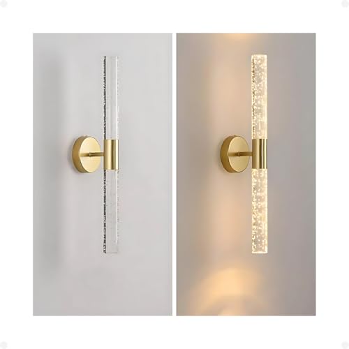 Arandela de Parede Cristal com LED, 6W, Luz Amarela 3000K, Metal ...