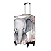 Cartoon Elephant Luggage Cover for Suitcase Cute Animal Elastic Suitcase Cover Protector Luggage Sleeve Anti Scratch Dust Fits 18-21 Inch
