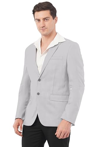 Image of SaintX Men's Premium Formal Blazer || Stretchable Triple Blend Fabric || Slim Fit || Fully Lined || Versatile Stylish Coat for Men || Professional Jacket || All Purpose