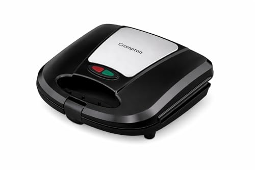 Image of Bingeserve 800 Watts Grill Sandwich Maker | Fixed Grill Plates | Cool Touch Body | Non-Stick Food Grade Coating | Dual LED Indicator | 2 Years Warranty (Black) (BINGESERVE GRILL)