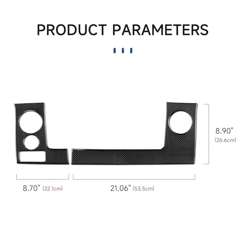 Image of Car Carbon Fiber Trim Center Console Dashboard Panel Sticker Decal Cover for Ford F150 2009-2014 Interior Accessories