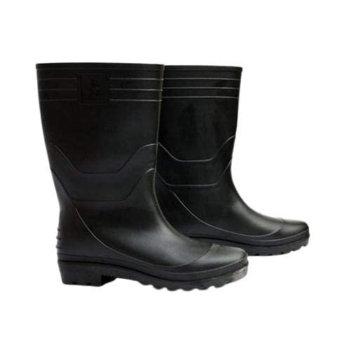 Rahul Professionals , Black Gum Boots Flexible PVC, Puncture & Tear Resistant, Anti-Static, Anti-Slip, Oil/Water/Acid Resistance (Black Color, Size-8) (B0CLRXKLGL) Amazon Price History, Amazon Price Tracker