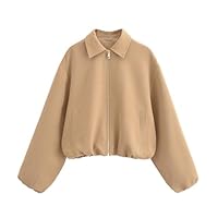 Veste Femme Chic Et Elegant Blouson Hiver Automne Jacket Mi Saison Blouse Moto Manteau Grande Taille Bombers Femmes Mode Vestes De Sport Blousons Robe Demi Vêtements Vetement Bomber Parka