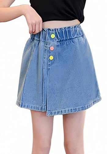 Short en jean déchiré fille style décontracté avec ourlet brut