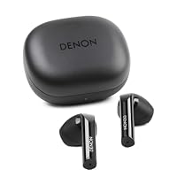 Denon AH-C500W Wireless Earbuds, True Wireless, IPX4 Water-Resistant, 12mm Bio Cellulose Driver, Bluetooth 5.3, Black