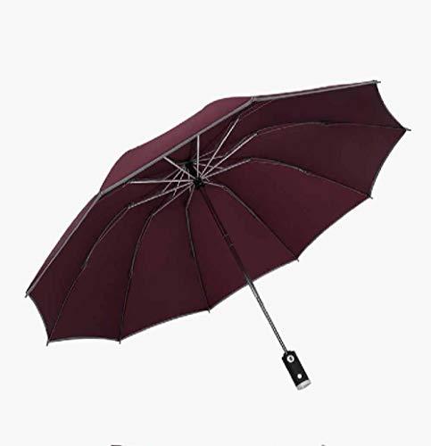 Preisvergleich Produktbild LiuyingLED Faltbarer Automatik Regenschirm Regenschirm Damen Regenschirme Winddicht Beleuchtung Regenschirme Herren Business Tragbare Regenschirme
