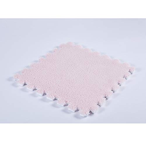 YMOMG Alfombrilla De Gamuza Empalmada Felpa Alfombrilla Fácil De Plegar, Alfombra Antideslizante, Alfombrilla De 30x30x1.0cm, Alfombrilla De Alfombra Alfombra De Alfombrilla EVA (C9,6pcs) Cover