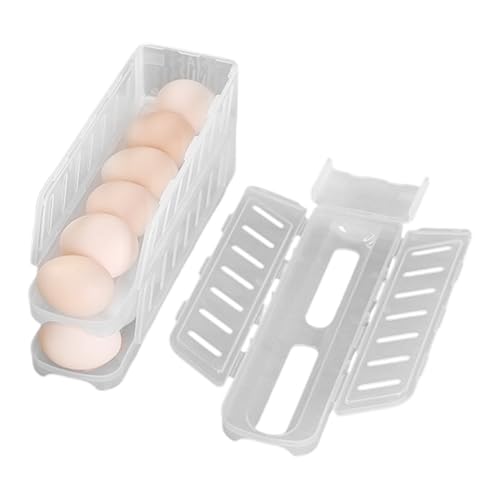 Soporte para huevos, dispensador apilable de 3 niveles, organizador de almacenamiento para huevos, para cocina, hogar, apartamento, restaurante, camping y