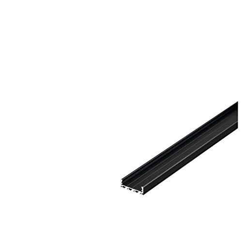 Perfil profesional 2609-100 guía de aluminio negro Slv glenos de 1 metro