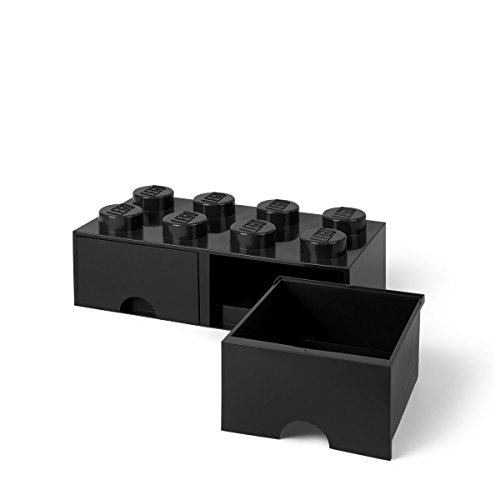 Lego Storage 4 Knob Brick - 1 Drawer (Medium Stone Grey)