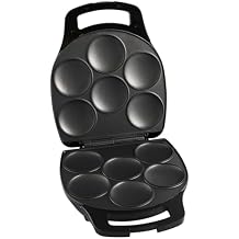 IMUSA 6 Slot Electric Arepa Maker with Temperature Control, Matte Black